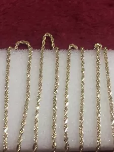 10kt Yellow Gold Rope Chain Scrap Or Wear 3 Grams - Picture 1 of 11