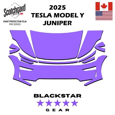 Tesla Model Y 2025-2026 Juniper Pre-Cut 3M PRO Paint Protection Film PPF Partial - Image 1 of 3
