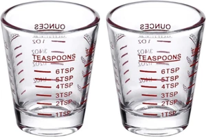 Measuring Cup Espresso Shot Glass Liquid Heavy Glass Wine Glass 26-Incremental M - Picture 1 of 12