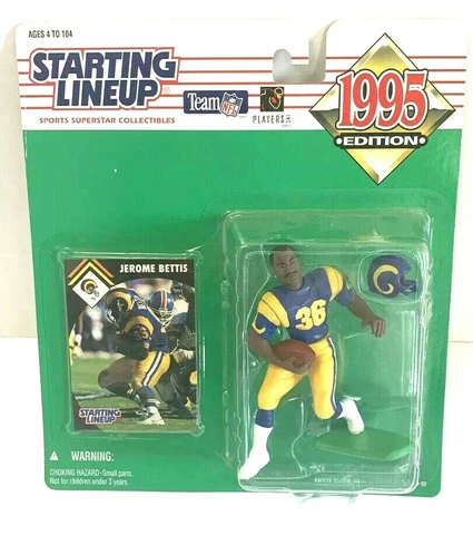 Jerome Bettis 1995 Starting Lineup Rookie Los Angeles Rams NFL Figure and Card Cover