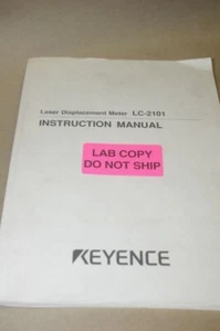 Keyence LC-2101 Laser Displacement Meter Instruction Manual - Picture 1 of 1