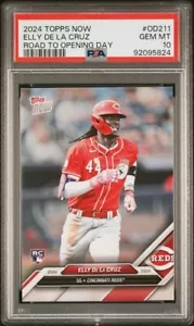 Elly De La Cruz RC Rookie Topps ora 2024 giorno di apertura PSA 10 gemme nuovo di zecca - Foto 1 di 2