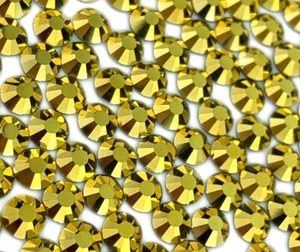 Aurum Gold SS10 Kristall Preciosa VIVA 12 Tschechische Flatback Strasssteine 144 Stck. - Bild 1 von 5