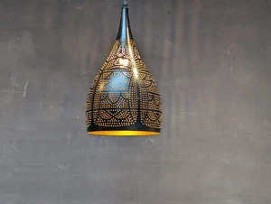 Marokkanische Metall Pendelleuchte, Vintage, Eisen Pendelleuchten, modern, modern - Bild 1 von 35