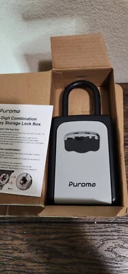 Puroma 2-Pack Lock Box, Large Key Lock Box Resettable Combination Lockbox,  - Image 1 of 4