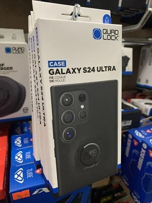 GENUINE QUAD LOCK SAMSUNG "GALAXY S24 ULTRA" PHONE CASE COVER MOTORCYCLE BICYCLE - Image 1 of 3