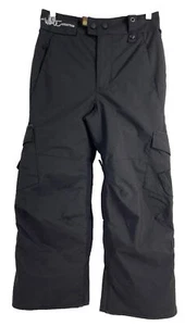 Burton Boy’s Black The White Collection Asym Pant Snow Pants Size Small W24 L 23 - Picture 1 of 18