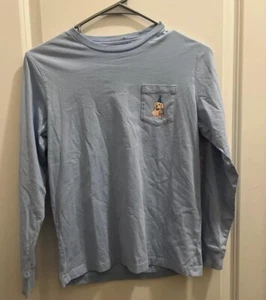 Vineyard Vines Long Sleeve Dog Party Animal Graphic T-Shirt Youth Size Md 12-14 - Picture 1 of 6
