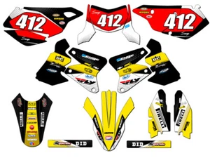 2005-2023 DRZ 400 SM RICOCHET Black Senge Graphics Kit Compatible with Suzuki - Picture 1 of 10