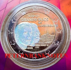2 Euro 2012 LUXEMBURG William IV Unc HOLOGRAMM 6395# Prägefrisch.. - Bild 1 von 1