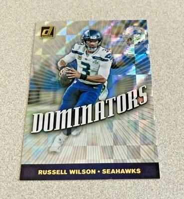 2019 Panini Donruss Dominators #DOM-33 Russell Wilson Seahawks - Image 1 of 2
