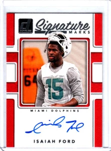 2017 Panini Donruss Signature Marks Isaiah Ford #SM-IFD Rookie Auto  - Picture 1 of 1