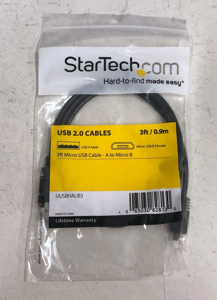 StarTech UUSBHAUB3 3ft Micro USB Cable A to Micro B for Androids and Ext. HDD - Image 1 of 1
