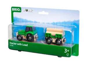 Brio 33799 Traktor mit Holz Anhänger 3+ Jahre