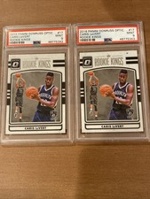 TWO 2016-17 PANINI DONRUSS OPTIC CARIS LEVERT ROOKIE KINGS #17 - RC - PSA 9