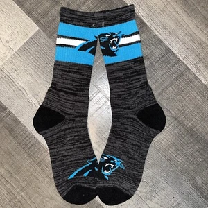 CAROLINA PANTHERS NFL FOOTBALL TEAM LOGO FIRST STRING CREW LENGTH SOCKS LARGE - Picture 1 of 1