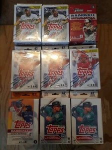 2021-2025 Topps Baseball Sealed Hanger Box Lot (9) Series 1 & 2 , Heritage - Picture 1 of 8