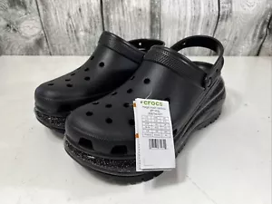 Zoccolo Crocs Mega Crush Rainbow Glitter Nero US Uomo Taglia 13 - Foto 1 di 16