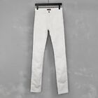 Raf Simons Cotton Blend Skinny Fit White Denim Jeans Fits 28 x 34