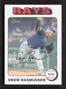 Drew Rasmussen 2024 Topps Heritage #340 White Border Parallel - Picture 1 of 2