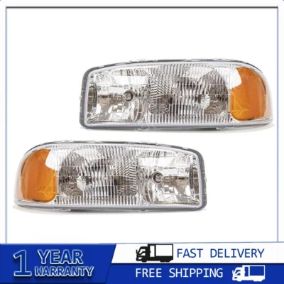 2 левые правые фары в сборе TYC для GMC Sierra 1500 HD 2001~2006 - Изображение 1 из 4