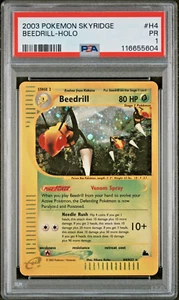 PSA 1 PR 2003 Skyridge Beedrill Holo Foil H4/H32 WOTC E-Reader Pokemon - Picture 1 of 2