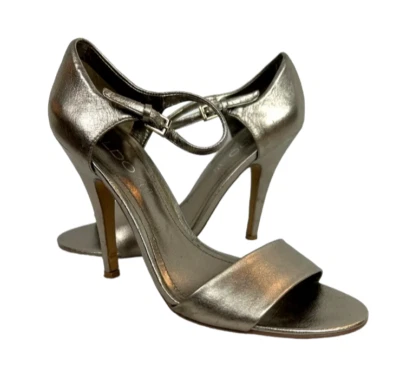 Sandalias Aldo Fiolla metálicas con correa al tobillo tacón de aguja para mujer EU 37 / US 7 Foto 1 de 4