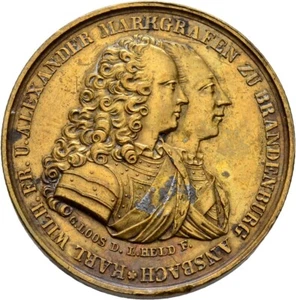 Medaille Ansbach 1837 Gymnasium 30 mm/ 15 g Original Münze #HUT14 - Bild 1 von 2