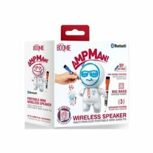 Wireless Bluetooth Speaker Portable BOOMIE AmpMan DIY Dry erase White