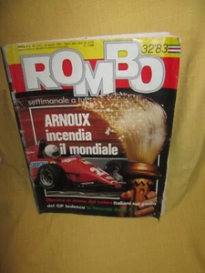 RIVISTA Automobilismo ROMBO auto moto da corsa n 32 8 agosto 1983 ARNOUX FERRARI - Picture 1 of 1