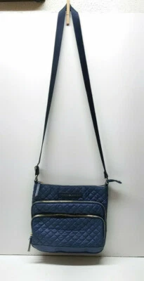 Tommy Hilfiger Quilted Dark Purse Bag Zipper and Adjustable Strap - Image 1 of 4