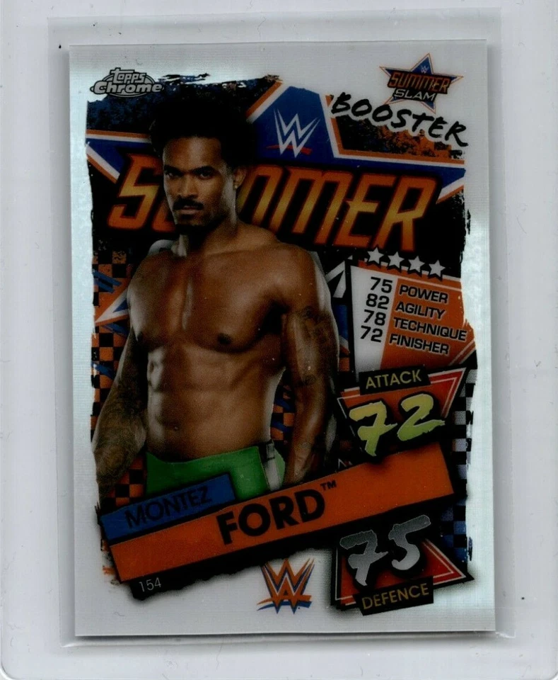 2021 Topps WWE Chrome Slam Attax Refractor Montez Ford  - Image 1 of 1