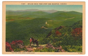 Postal Skyline Drive Stony Man Mountain Blue Ridge Mountains Virginia Nature - Imagen 1 de 2
