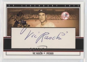 2002 SP Legendary Cuts Auto /98 Vic Raschi #VRa Auto - Picture 1 of 3
