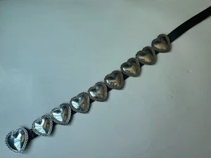 Vintage Sterling Silber Herz Concho Gürtel Indianer - Bild 1 von 7