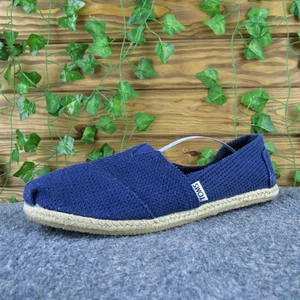 Toms Damen Perf Espadrille blau Stoff Größe 9,5 Medium leicht gebraucht 2025 - Bild 1 von 6