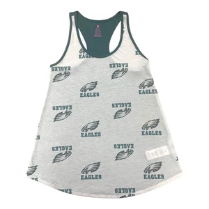 NFL Philadelphia Eagles Teen Girls Tank Top Shirt in White/Green, Small (3/5) - Picture 1 of 4
