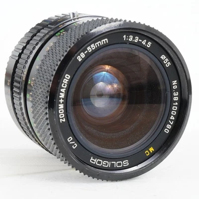 -SOLIGOR MC 28-55mm f3.3-4.5 MACRO ZOOM FOR PENTAX K MOUNT(4780) - Image 1 of 4