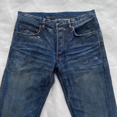 Jeans 07SS Dior Homme revestido com brilho garra cicatrizada tamanho 29 Eddie #PCED0W - Imagem 1 de 4