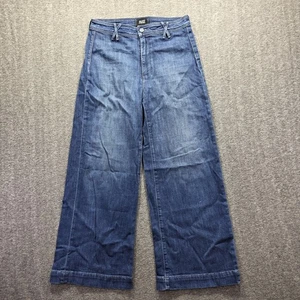 Paige Jeans Damen 29 Blau Anessa High Rise Wide Leg Hose Denim Hose Zip Fly - Bild 1 von 9