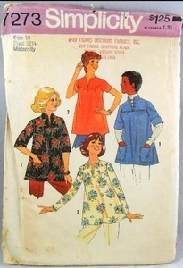 UNCUT Simplicity 7273 Maternity smock, bust 32.5 - Picture 1 of 1