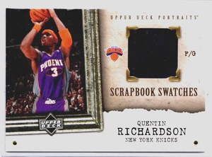 2005-2006 U D Portraits Basketball Quinton Richardson Knicks Warm-up Jersey Card - Picture 1 of 2