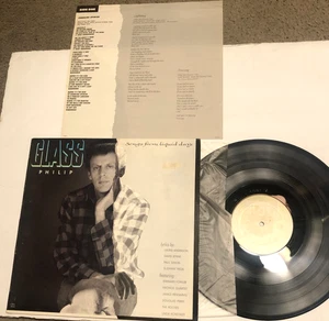 Philip Glass Songs From Liquid Days LP Promo  insert Suzanne Vega David Byrne Nm - Picture 1 of 7