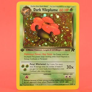 Pokemon TCG Karte Englisch 1. Edition Team Rocket Dark Vileplume 13/82 Holo Rare - Bild 1 von 6