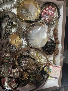 Mystery Jewelry Lot All Wearable 40+ Less Than $1.00 Each! Vintage To Now LL4 - Picture 1 of 8