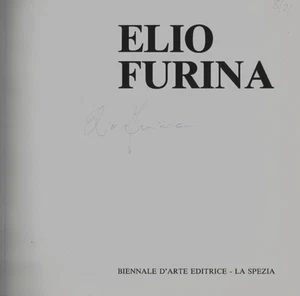Elio Furina Art Work Exhibition Catalogue Australia October 1986 SIGNED - Picture 1 of 2