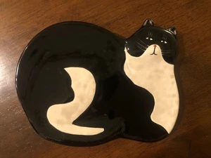 Vintage Warren Kimball Smoking Katze Schmuck Tablett 2001 - Bild 1 von 8