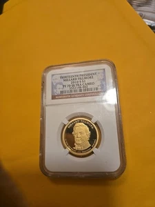 2010 S, $1 Millard Fillmore, Graded PF 70 Ultra Cameo by NGC - Picture 1 of 4