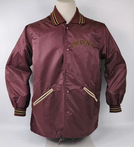 Chevignon Jacke Parka Windbreaker weinrot Gr. L Regenjacke vintage 80s 90s - Picture 1 of 11