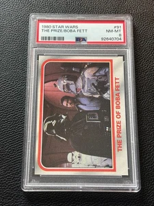 Star Wars Card 1980 Empire Strikes Back The Prize of Boba Fett #91 PSA 8 NM/MT - Picture 1 of 5